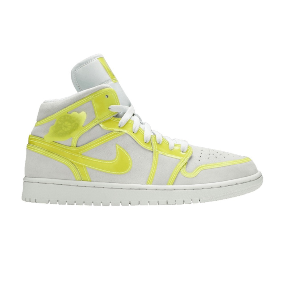 Air Jordan 1 Mid (DA5552 107) Opti Yellow Suede, NEW